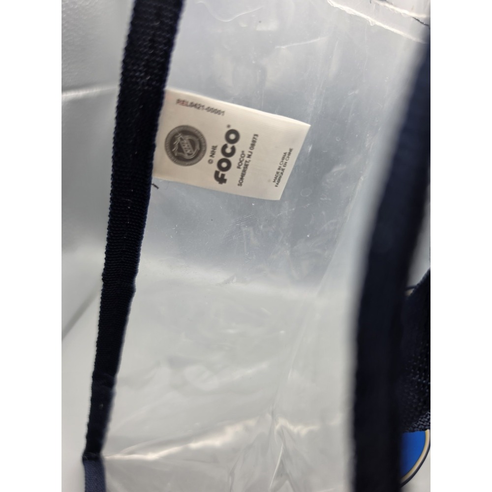 St. Louis Blues NHL Clear Stadium Tote Bag FOCO Logo Navy Handles 12x12 - Picture 7 of 10